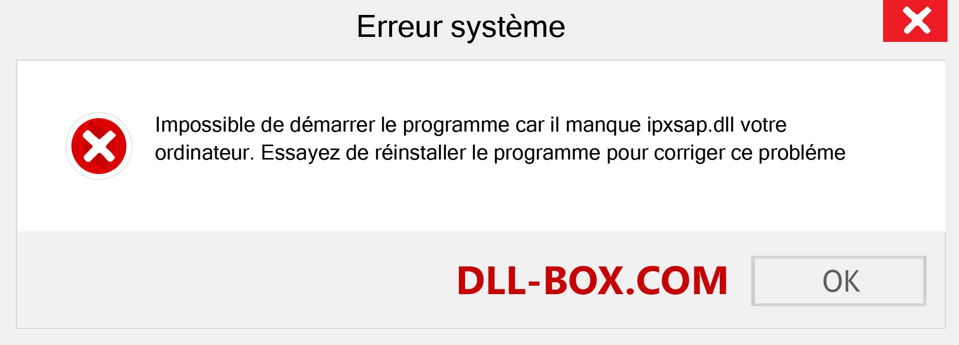 Le fichier ipxsap.dll est manquant ?. Télécharger pour Windows 7, 8, 10 - Correction de l'erreur manquante ipxsap dll sur Windows, photos, images